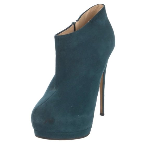 Giuseppe Zanotti Suede Boots Blue/Green sz 37.5EU - Picture 5 of 6